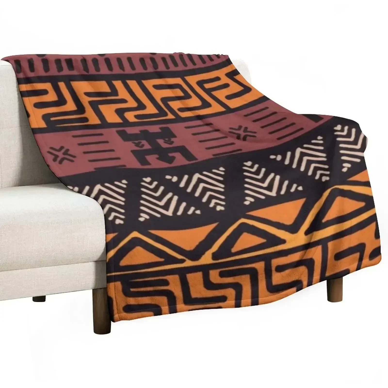 

African tribal print Throw Blanket Luxury Brand Nap Plaid Blankets