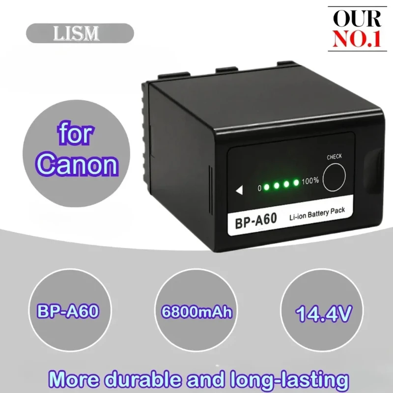 

6800mAh BP-A60 Bateria BP A60 Battery for Canon CA-CP200L EOS C200 C200 PL C200B C300 Mark II XF705 98Wh