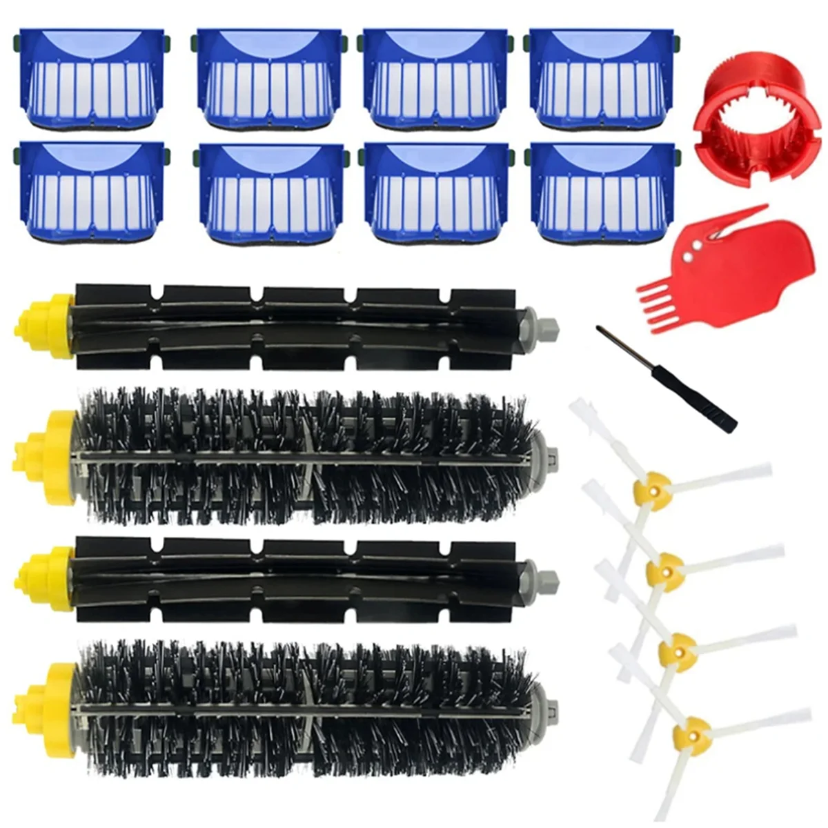 Per IRobot Roomba 600 Series 610 620 625 630 650 660 Kit di ricambio per filtro a spazzola per aspirapolvere Robot