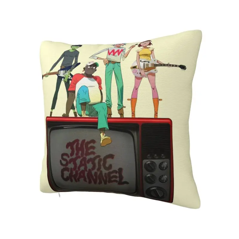Custom Rap Band Gorillazs Cushion Cover Sofa Living Room Square Pillow Case