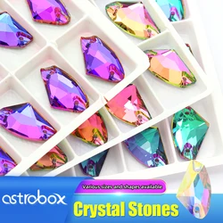 Top Quality Brilliant Color Sew on Rhinestone Applique crystal stones Flat Back for clothing /jewelry design DIY/ craft dress