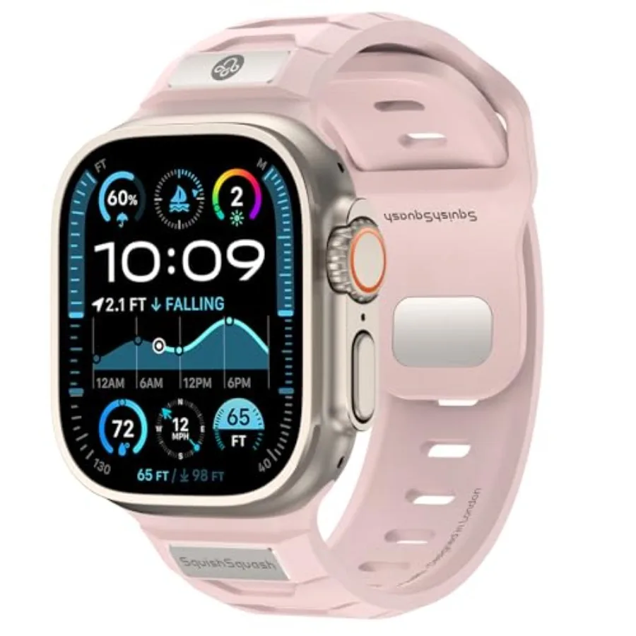 

Ремешок SquishSquash Ganoid FKM из фторэластомерной резины для Apple Watch Ultra 3/2/1 SE Series 11/10/9/8/7/6/5/4