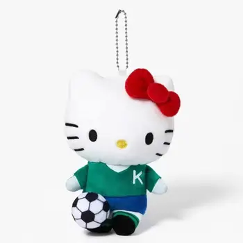12公分時尚Hello Kitty角色扮演毛絨玩具動漫填充動物鑰匙圈小掛件背包掛件兒童款 6 最佳銷售 毛絨吊墜 - №4
