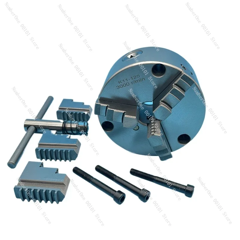 125mm Scroll Chuck Front Mount 3 Hole 3 Jaw Lathe Chuck K11-125 SANOU Self-Centering Type Manual Lathe Chuck