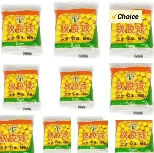 LL كرة مطاطية ناعمة Balas Bolas بقطر 7-8 مم لعبة كرات للعب التعليمية للأطفال