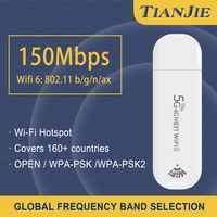 TIANJIE MF782D Wi-Fi 6 USB Modem with Wi-Fi Hotspot,3 Antenna MIMO Technology Wifi Router,SIM Router Global Band Compatibility