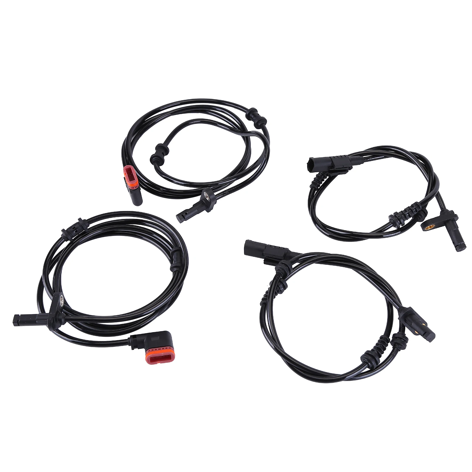 4 x ABS Wheel Speed Sensor Front Rear Right & Left Compatible for E350 E350 E550 04-09 4MATIC
