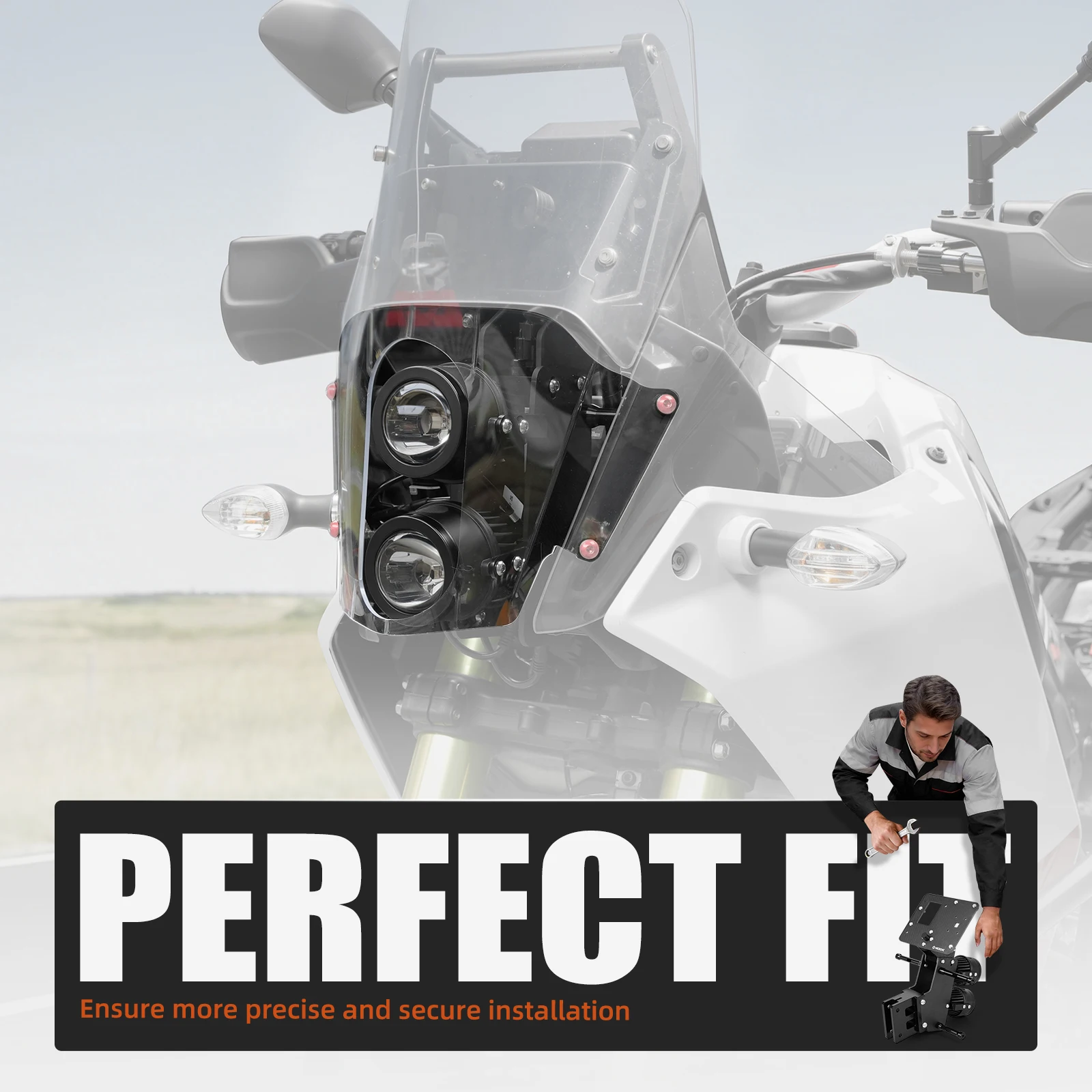 NICECNC Für Yamaha Tenere 700 2019-2024 Motorrad Einstellbares Rally-Kit Tenere 700 2024 2023 2022 2021 Tenere 700 Zubehör – Detail 8