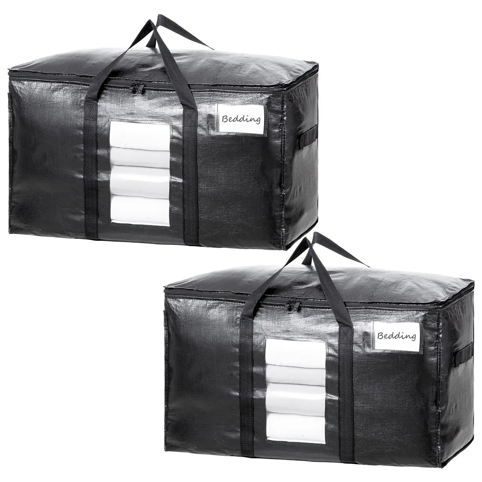 

TAILI Extra Large Moving Bags 2pcs Heavy Duty Totes For Storage Wrap Around Handles Storage Bags for Space Saving Moving Storage