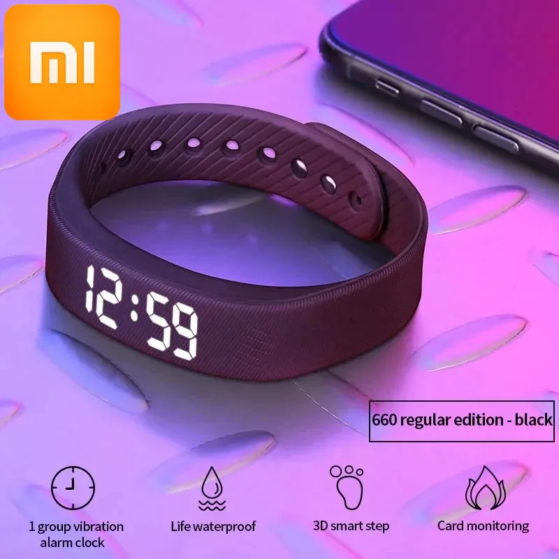 

XIAOMI W5Sv Smart Bracelet Vibration Alarm Clock Smart Watch Reminder Sleep Monitoring 24 Hours Pedometer Rechargeable Bracelet