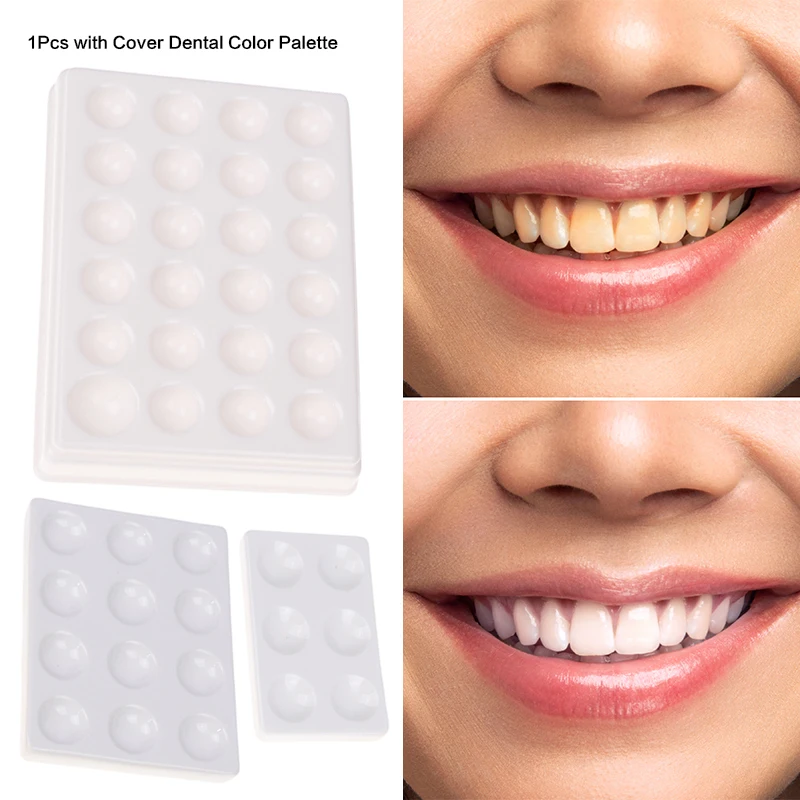 

1 шт., стоматологическая палитра цветов для смешивания с крышкой, увлажняющая пластина для полива, лабораторное оборудование, стоматологические материалы