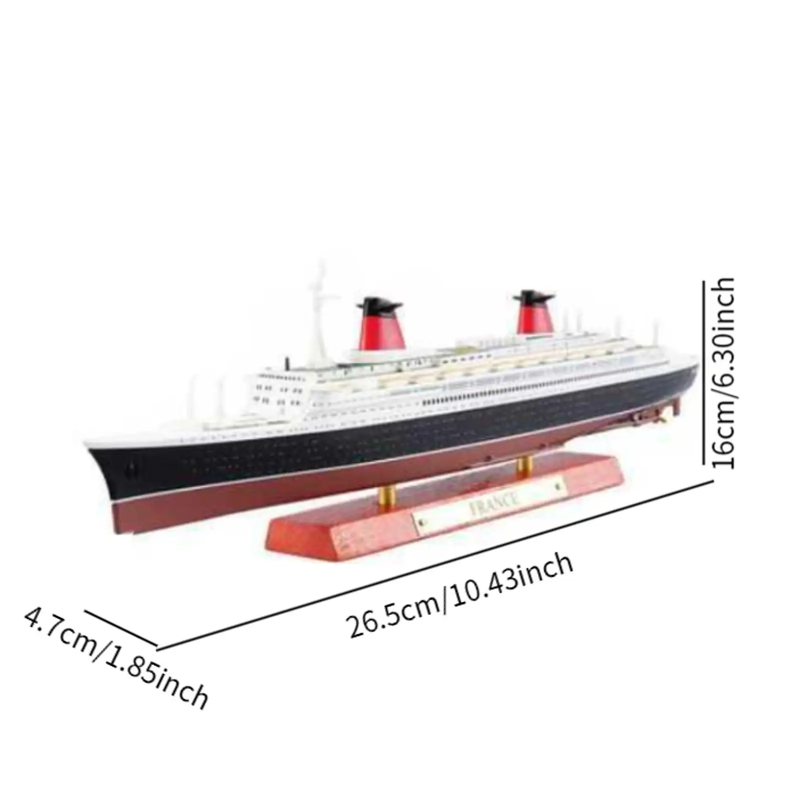 1/1250 Ship Model, Party Favors ,Collection Model, Alloy Speedboat Model Boat Toy for Bedroom Livingroom TV Cabinet Bookshelf