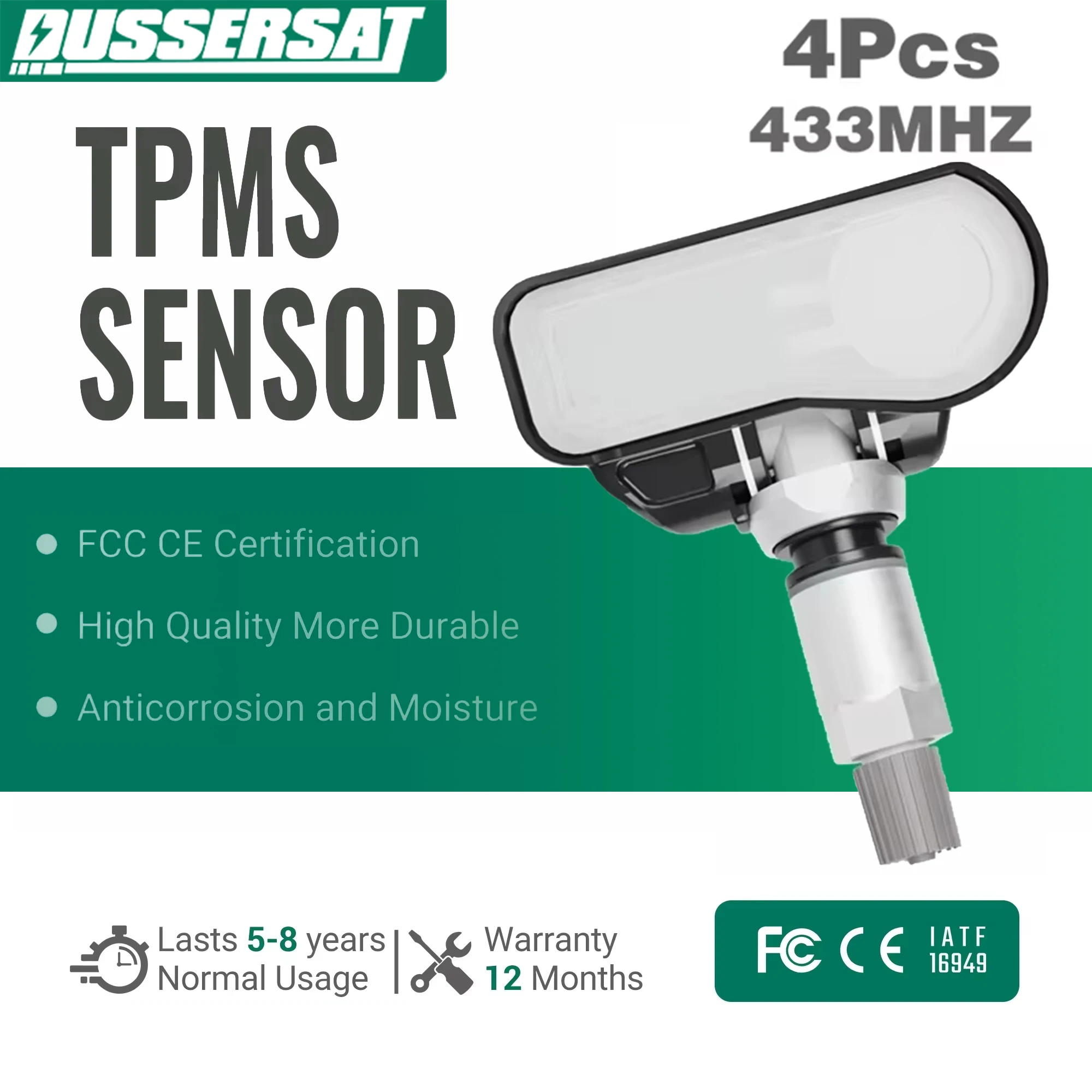 

433MHz TPMS Tire Pressure Sensor for GMC Denali Terrain Canyon Cadillac XT4 XT5 Escalade Chevrolet 52933C1100/52933C8000