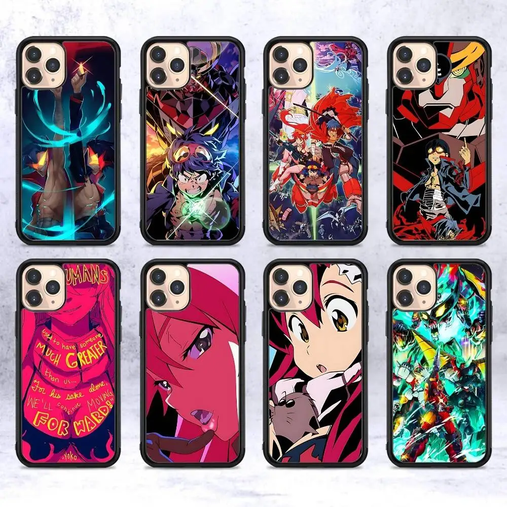 

Cartoon Hot Anime T-Tengen T-Toppa Phone Case For Iphone 11 12 13 14 15 Pro Max 17 16 Plus Hard PC+TPU Back Cover