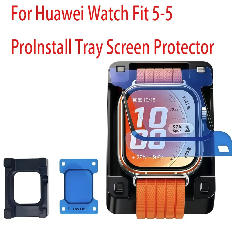 Einfaches Installationskit + Hydrogel-Folie für Huawei Watch Fit 5 Pro 3D/HD Vollständig Gebogener Displayschutz für Huawei Watch Fit 5 Folie
