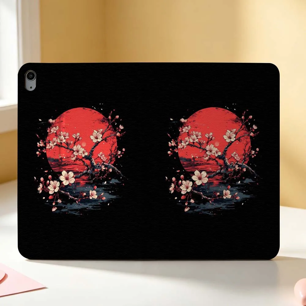 

Cherry Blossom Art Pen Tray For Apple iPad Pro Mini A16 A17 A14 4 5 6 7 6th 12th Gen 9.7 12.9 11 13 M4 inch Tablet Case