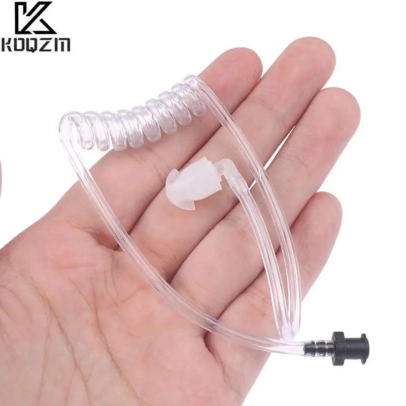 Spring Air Tube Acoustic Air Tube Earplug Replacement For Radio Earpiece Headset Replacement Walkie Talkie Earphone Coil