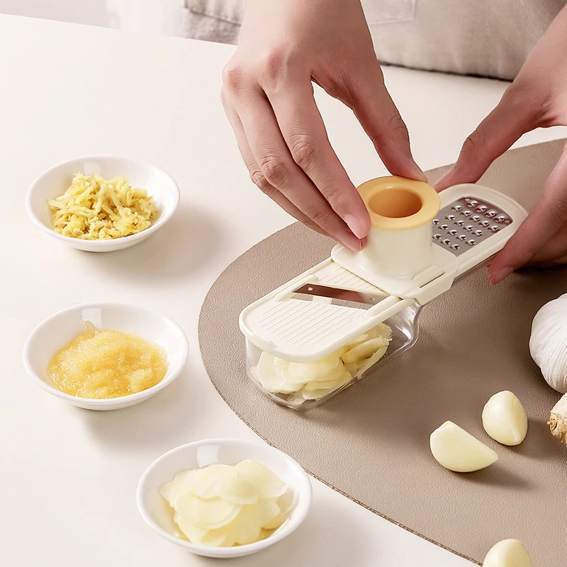 「3 In 1 Garlic Grinder Mini Garlic Chopper Press Grinder Food Processor Tool For Restaurant Spices Cooking Kitchen Gadgets」