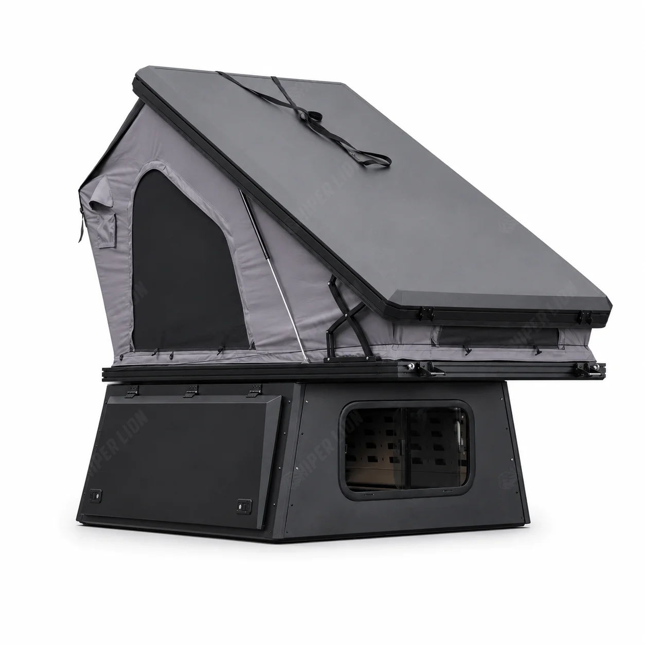 Triangular Pickup Truck Camper Extension Version 4x4 Offroad Slide-in Shell Lightweight Aluminum Overland Camper Four-season