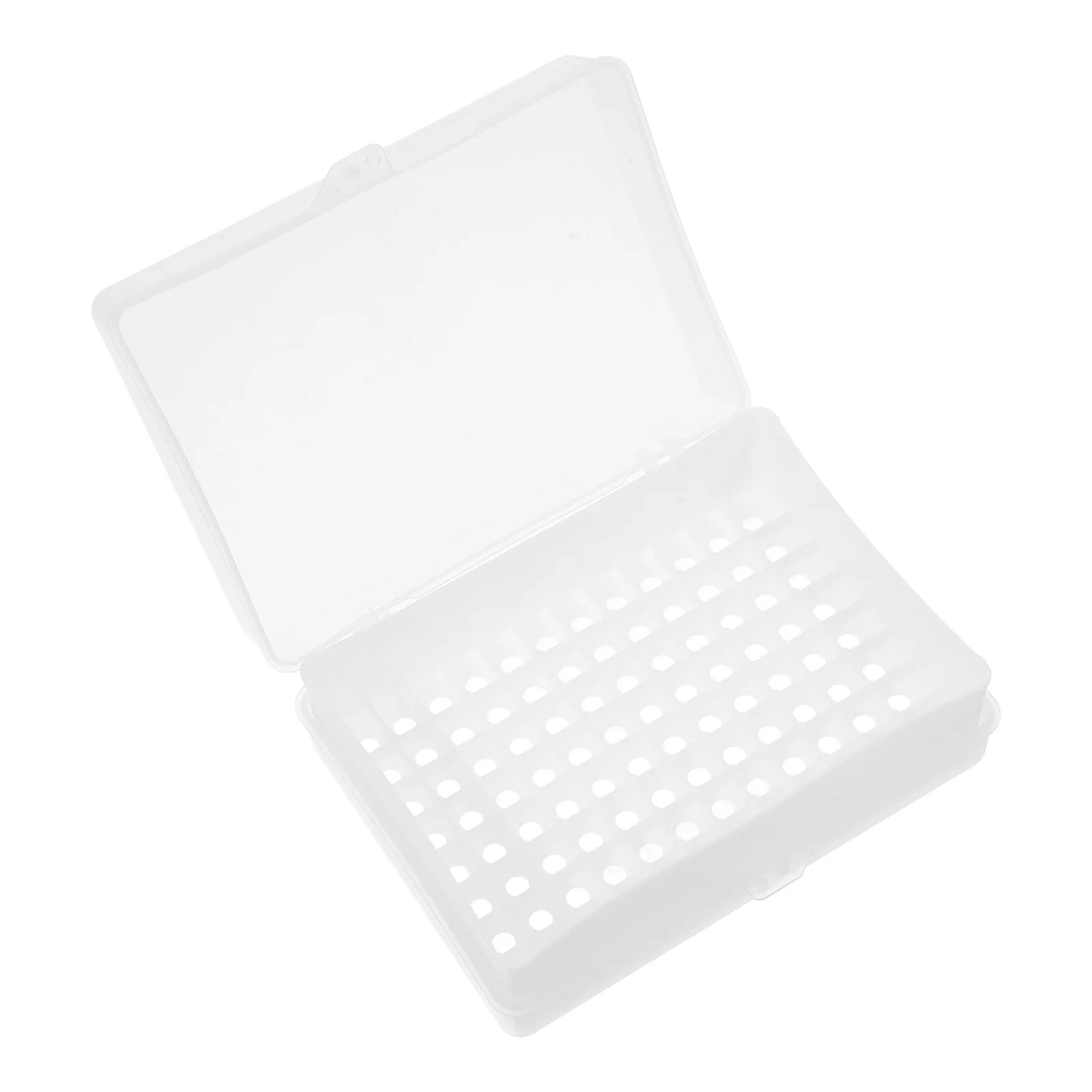 

Sample Tube Box 96-Hole Test Tube Box Tight Seal Laboratory Storage Holder for Tubes Pipette Tips Vial Holder