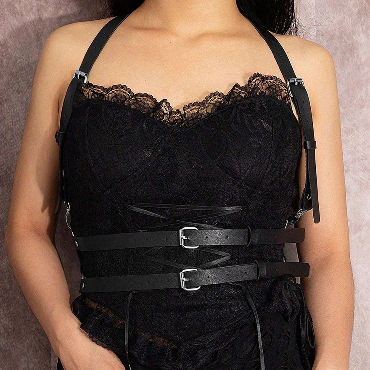 Fashion Belt Corset Harness Street Style Suspenders for Women Adjustable Decorative Harness Straps Gothic Clothing Accessories