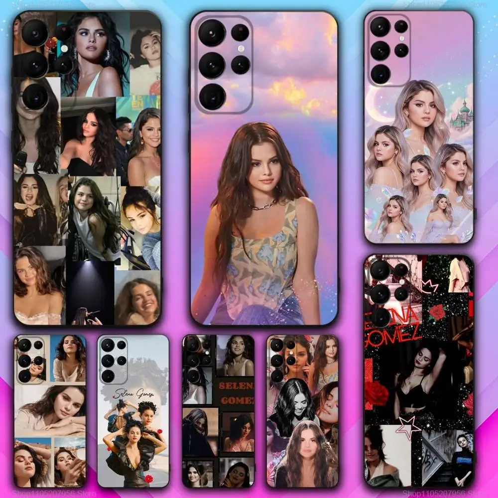 

S-Selena Singer G-Gomez Phone Case For Samsung S30,S25,S24,S23,S22,S21,S20,Fe,Lite,5G,Ultra,Plus Black Cover