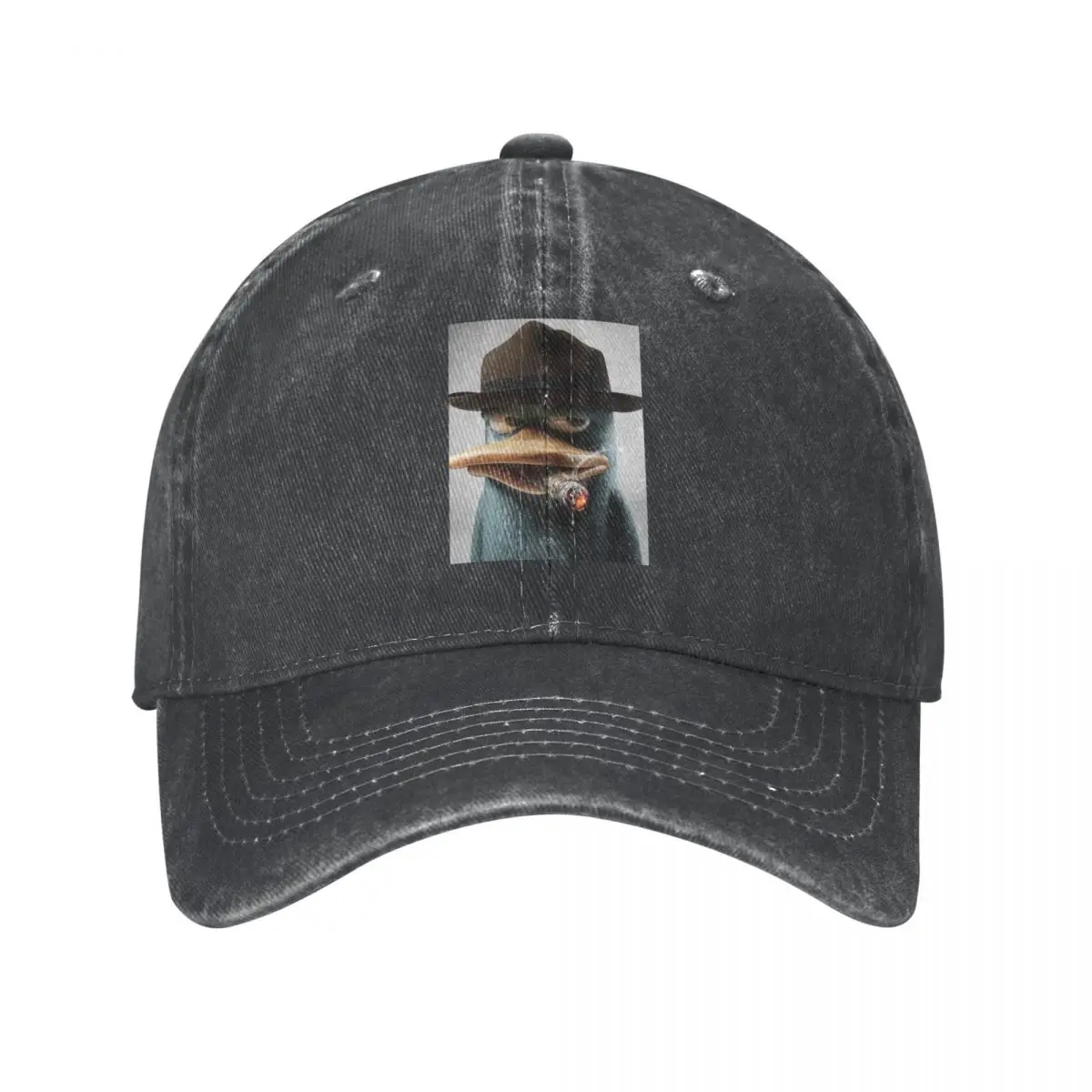 Perry The Platypus Smoking Meme Men Women Baseball Caps Distressed Denim Caps Hat Casual Outdoor Running Golf Snapback Hat