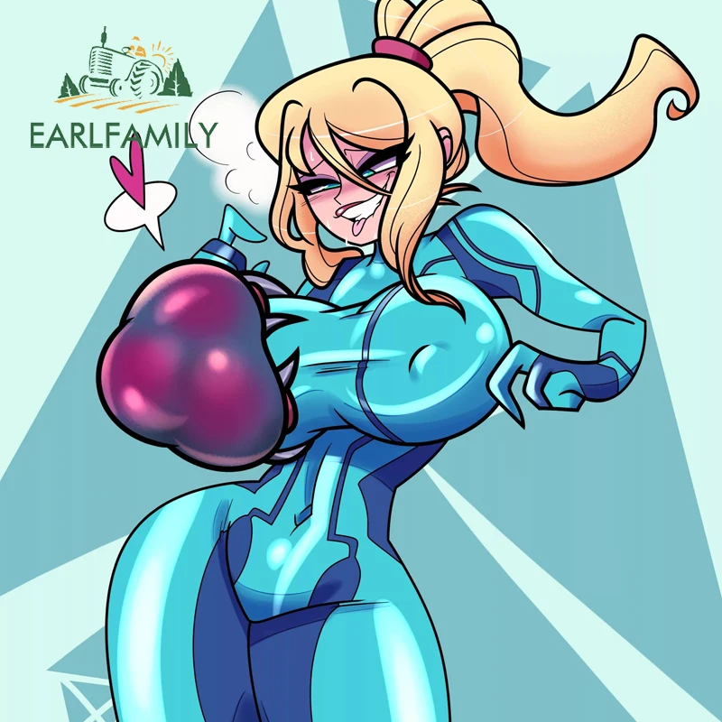 

EARLFAMILY Samus Aran Fanart Hentai аниме автомобильная наклейка водостойкая мотоциклетная виниловая наклейка сексуальные аксессуары для автомобиля на колесах авто графика