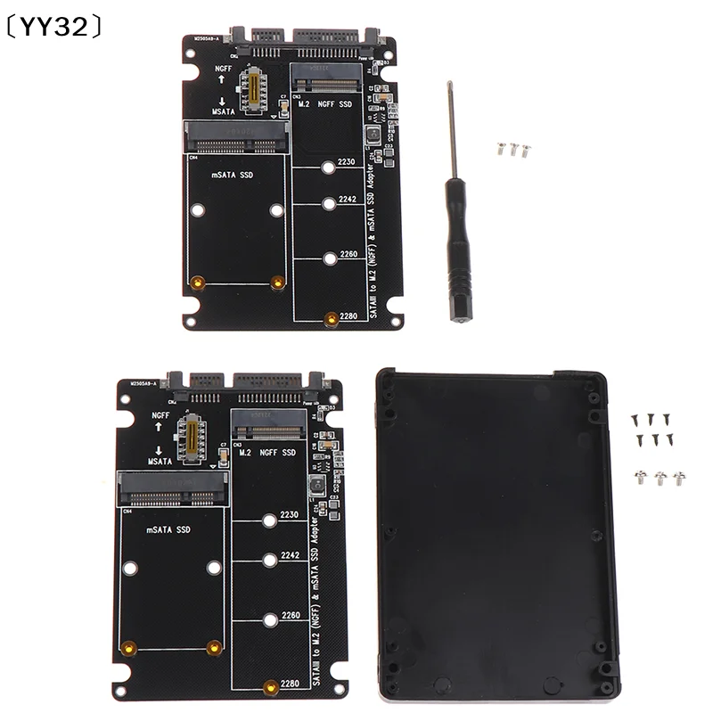 NGFF To SATA 3 External HDD Enclosure MSATA SSD  M.2 SATA Protocol Adapter Board〔YY32〕