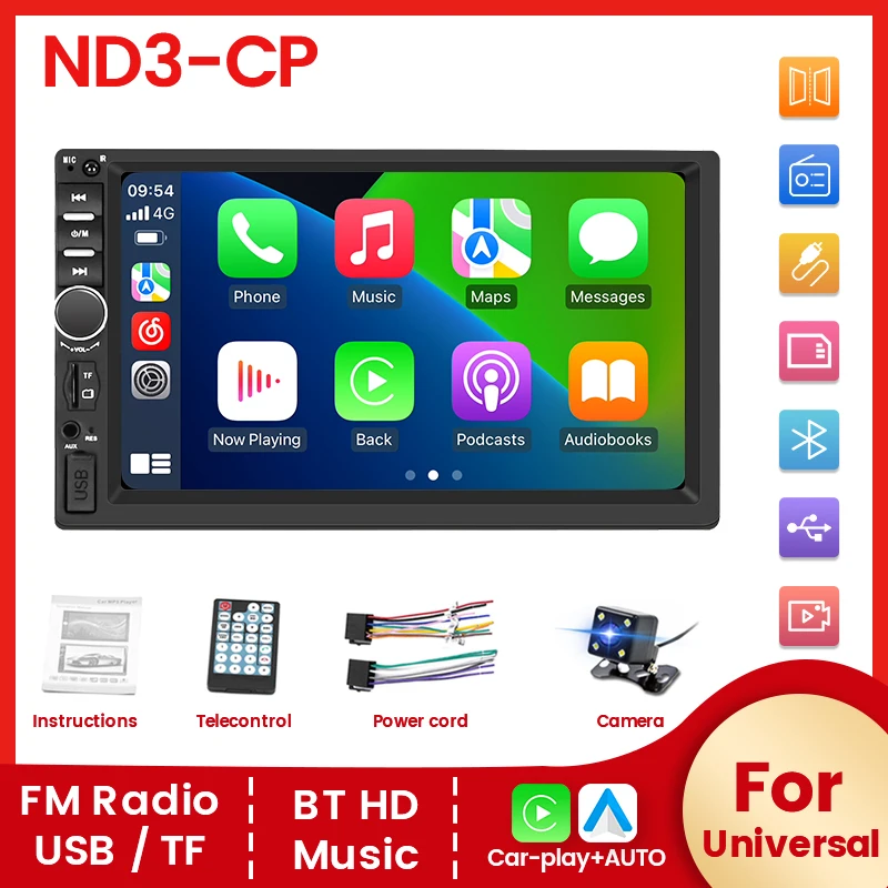 

WinCE OS 7" HD Touch Display Host Carplay Auto Multimedia MP5 Player for Lancia Land Rover Lexus Mazda Jaguar Dacia Chrysler