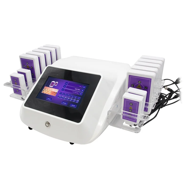 Lipo Laser 14 Pads Vetverbrander Body Shaping Machine Pijnloos Gewichtsverlies Huid Verstevigende Liftin Anti Cellulitis Shaping Afslanken