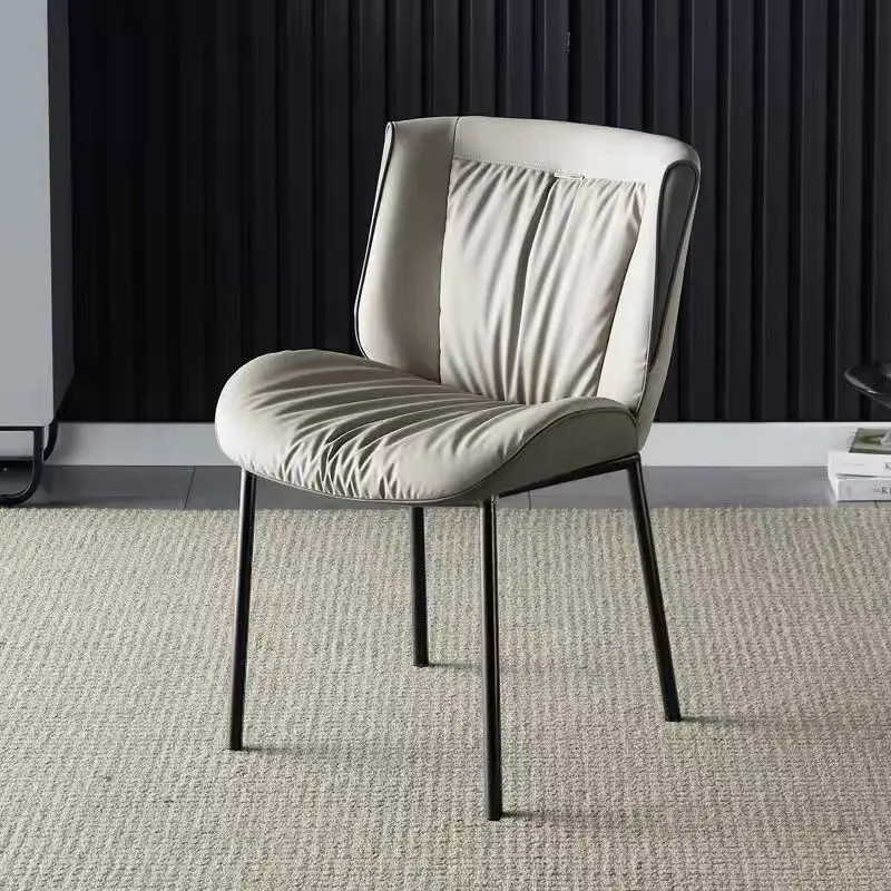 Modern and simple Nordic light luxury dining chair home back chair minimalist restaurant table chair hotel desk chair