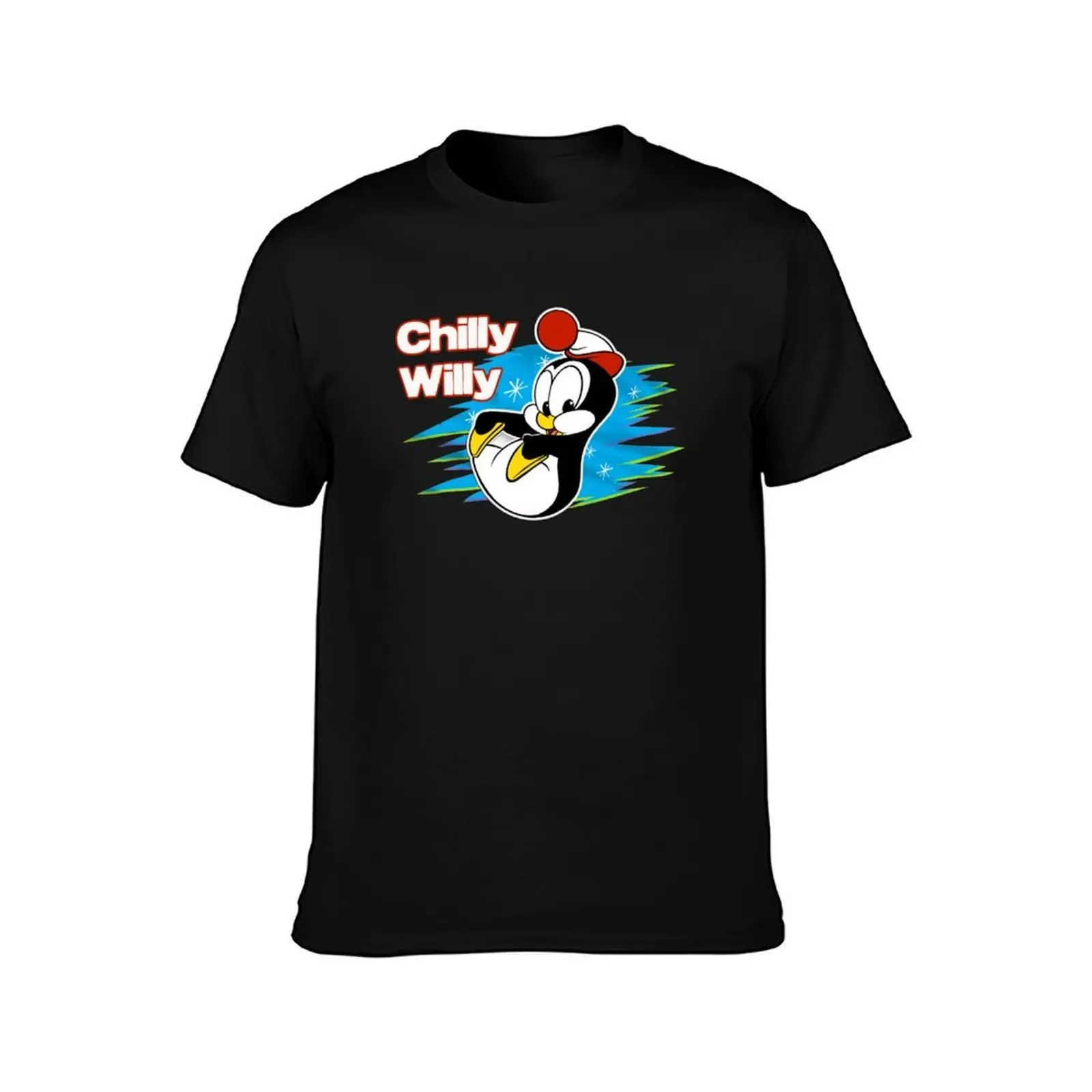 Cute Vintage Chilly Willy Throwback Tribute T-Shirt, Summer Casual Cotton Tee, Oversized Streetwear Tops, Vintage Graphic Print