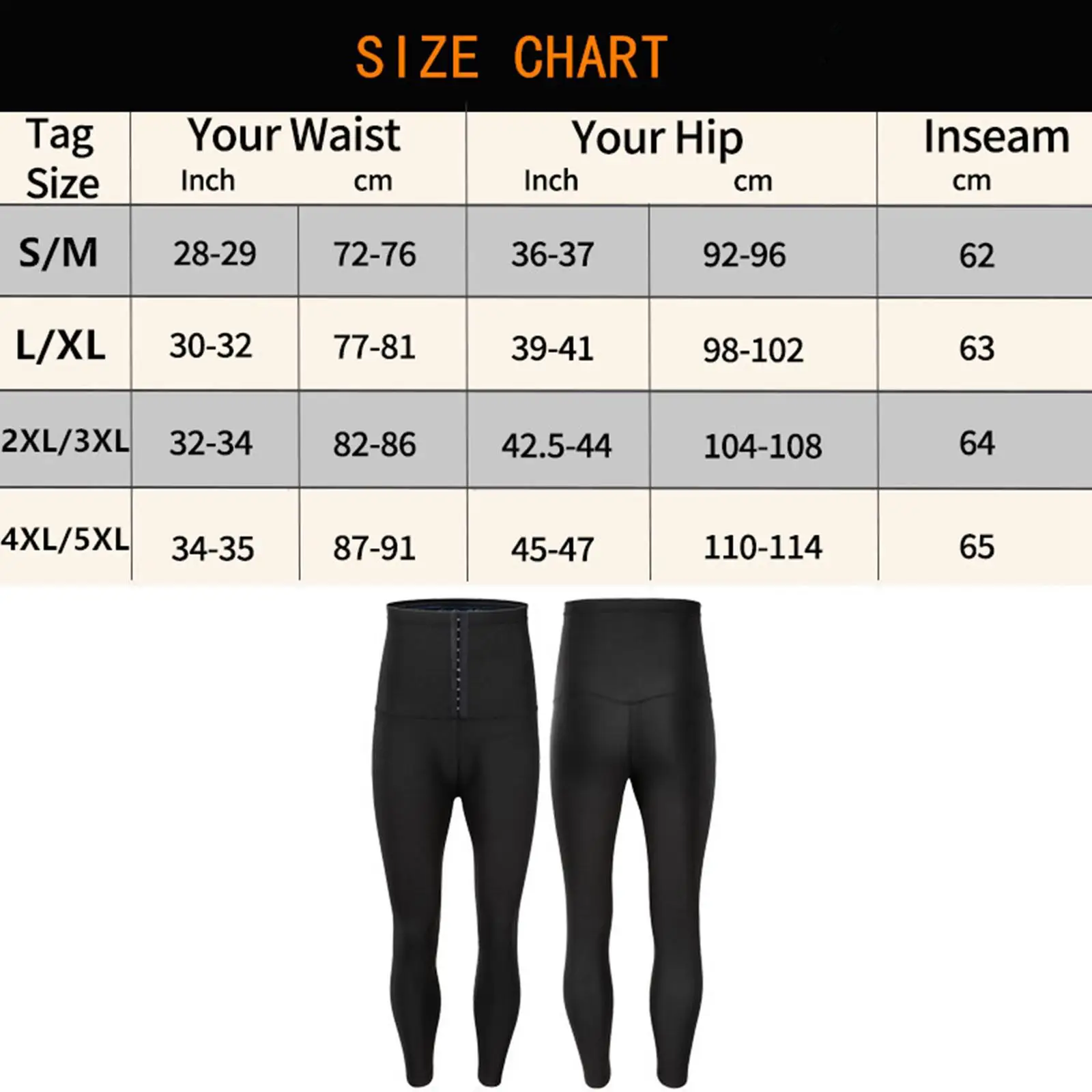 Fitness Pants Sauna Leggings for Running, Gym Workout, Exercise, Yoga,