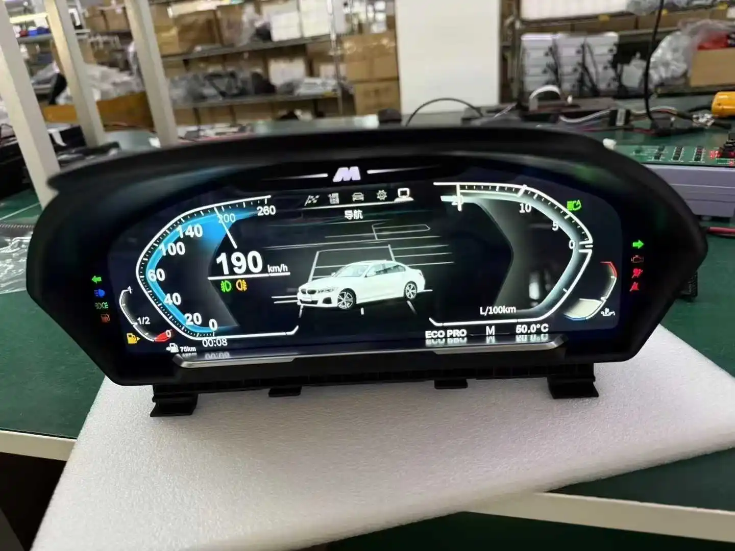 2 Din Car Dashboard Digital Cluster For BMW 3 Series F30 F31 2013-2020 Meter Screen Speedometer Display Head Unit