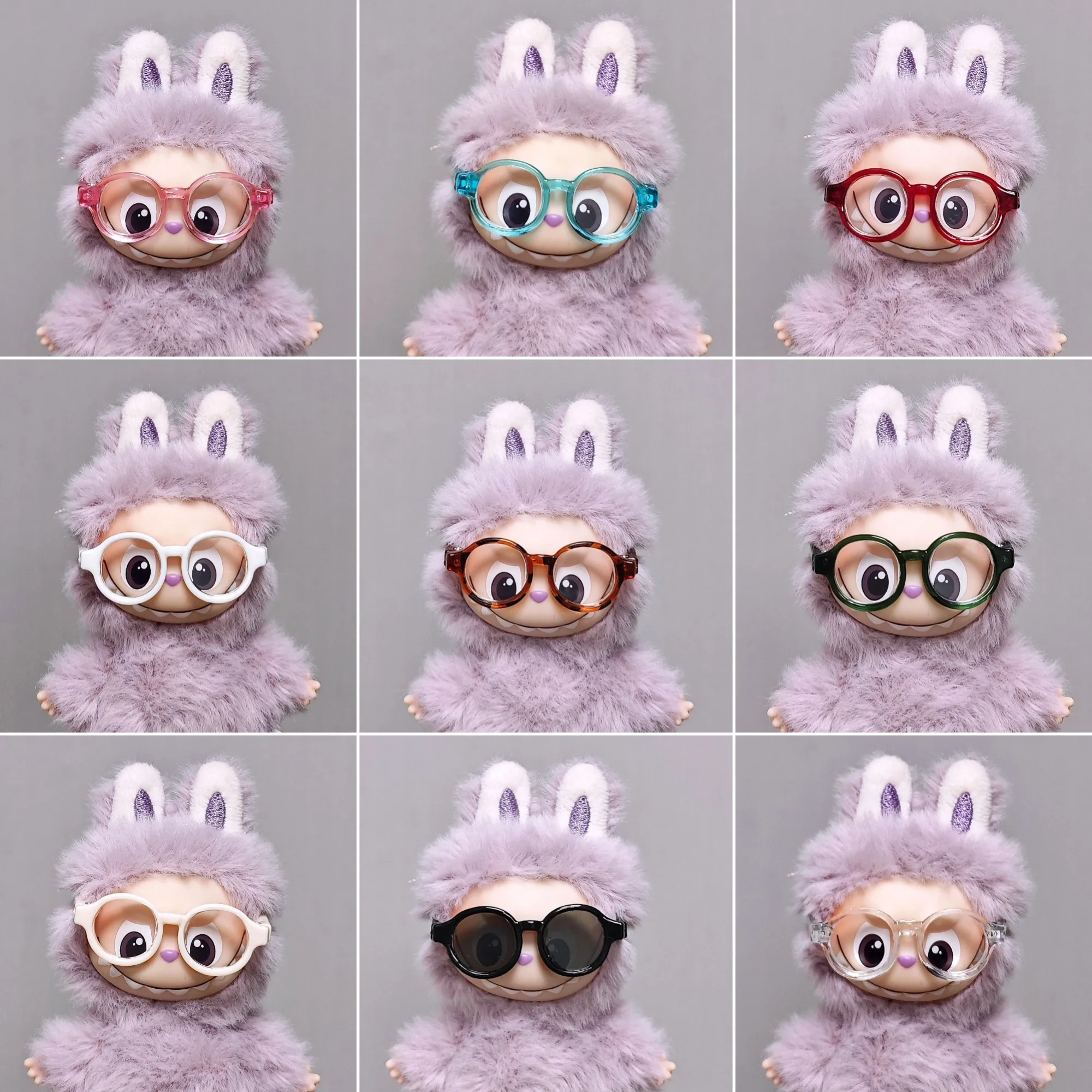 

10cm Mini Labubu 4.0 Doll Accessories 4th-Gen Labubu 9-Color Mini Eyewear Accessories for Mini Labubu