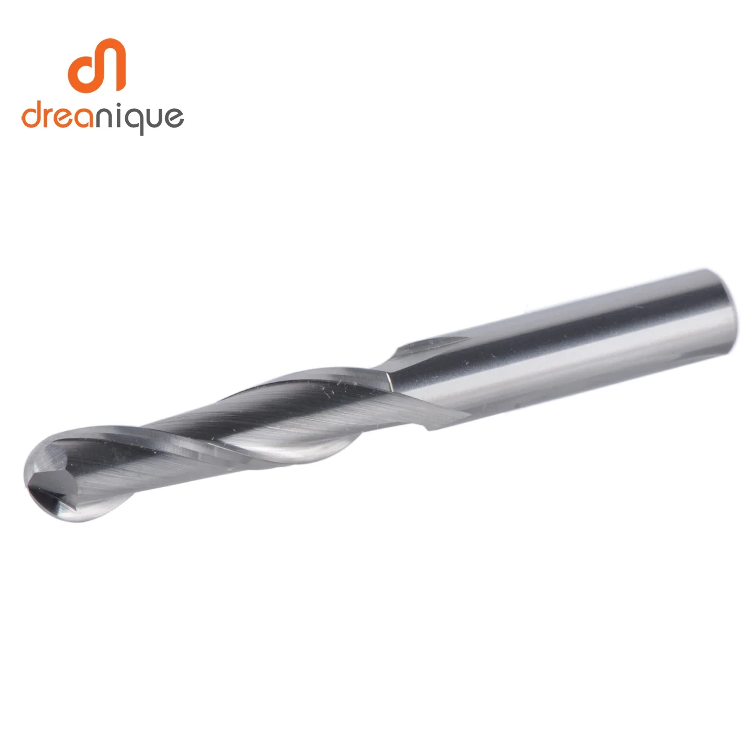 Dreanique 1 قطعة كربيد الكرة الأنف نهاية قاطعة المطحنة 2 المزامير R0.5-R4.0 نهاية مطحنة راوتر بت للخشب والألومنيوم