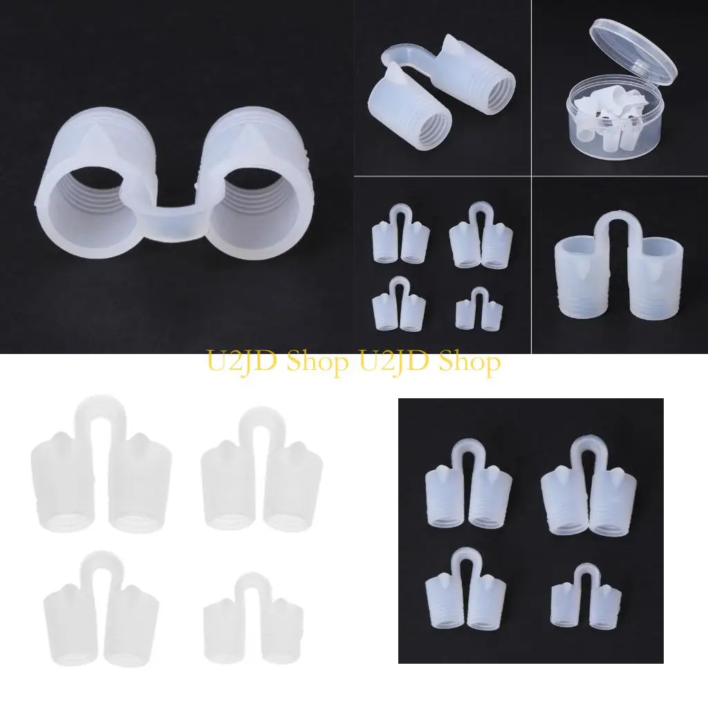 U2JD Anti Snoring Nasal Dilator Nose Clip Stop Snore Easy Soft Silicone Aid