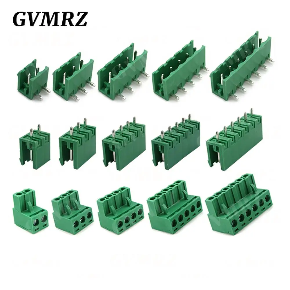 5Set 2EDGK 5.08mm Terminal Block Male Female 5.08 Plug-in Opening PCB Connector 2EDG PCB 2P 3P 4P 5P 6P 7P 8P 9P 10P 12P