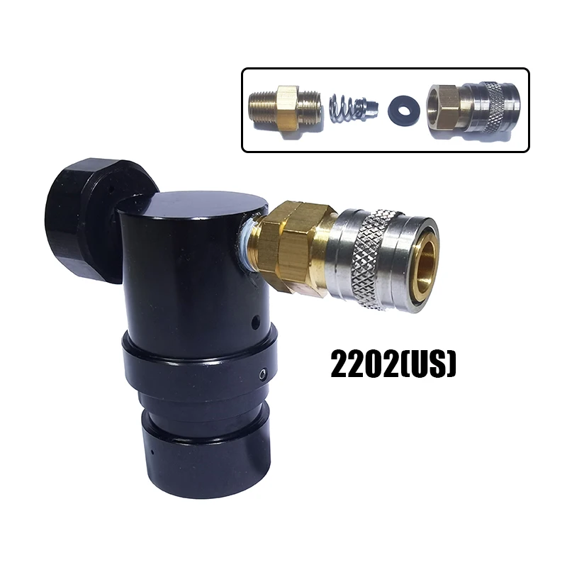 MR Gen 2 Micro Regulator Adjustable with US 2202 Female Adapter Output 20psi to 200psi High Pressure Air Valve Soft