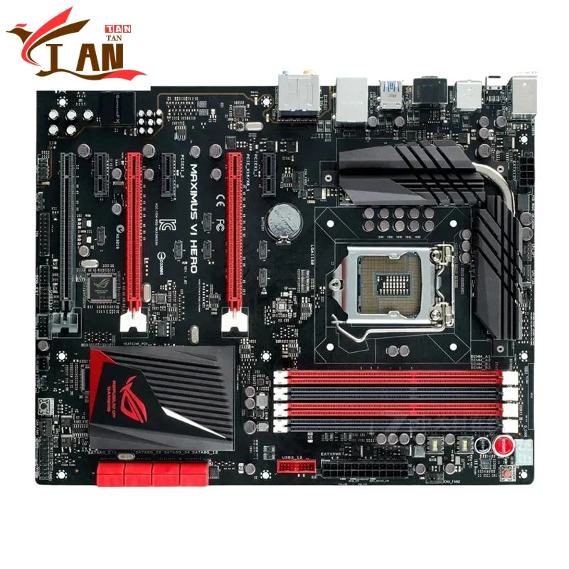 

Материнская плата для ROG MAXIMUS VI HERO 32 ГБ HDMI PCI-E3.0 LGA 1150 DDR3 ATX Z87, материнская плата, 100% протестирована, полностью работает, коричневая