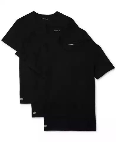 Lacoste | Herr 3-pack slim-fit rundhalsade undertröjor 10 best sales Lacoste T-shirts - №10