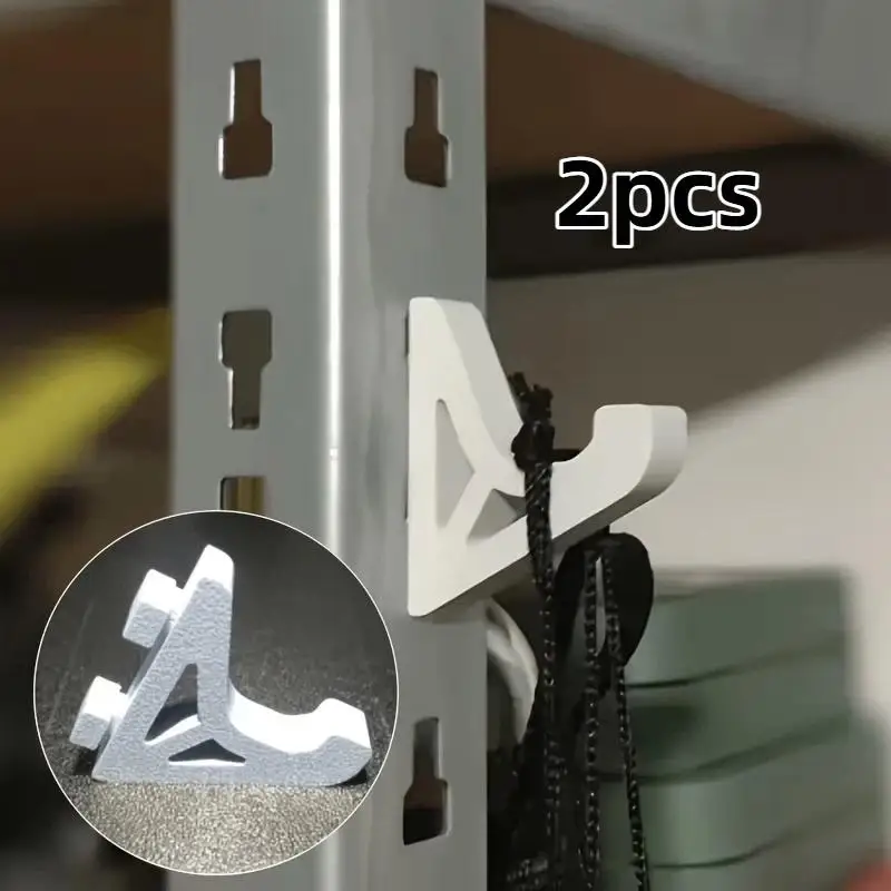 【M】2Pcs Heavy-duty Shelving Hook Ideal For Workshops, Garages And Home Offices, Expanding Storage Space, Utility Hooks