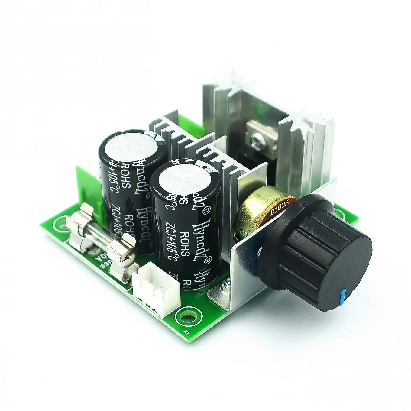 12V-40V 32V 10A Auto PWM DC Motor Speed Controller Regulator Governor with Knob Switch Volt Regulator Dimmer 400W Board Module