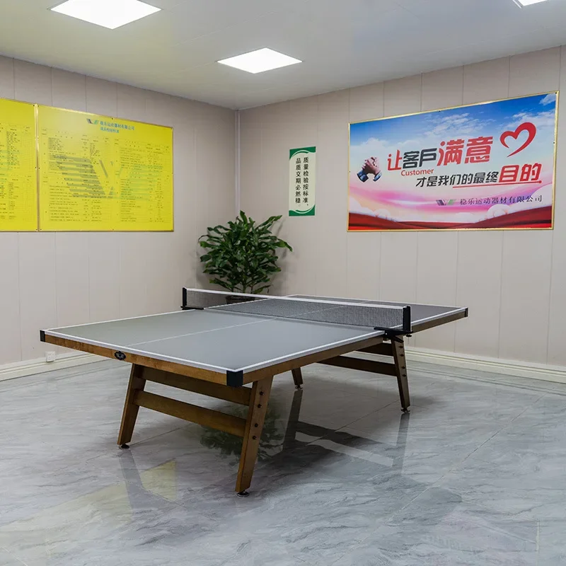 Table tennis table international standard luxury solid wood antique style table tennis table, two sets