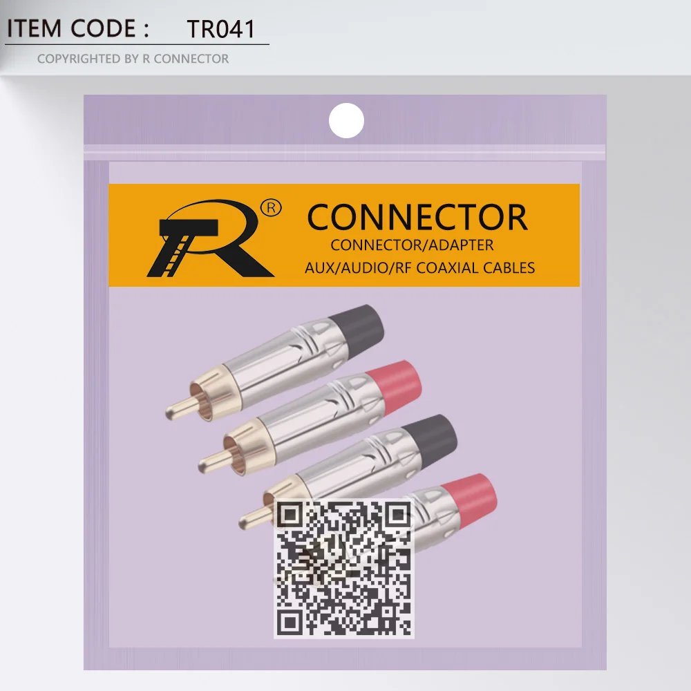10pcs/5Pairs RCA Male Plug Gold+Nickel Plated RCA Connector Audio Cable Adapter RCA Wire Converters Red/Black