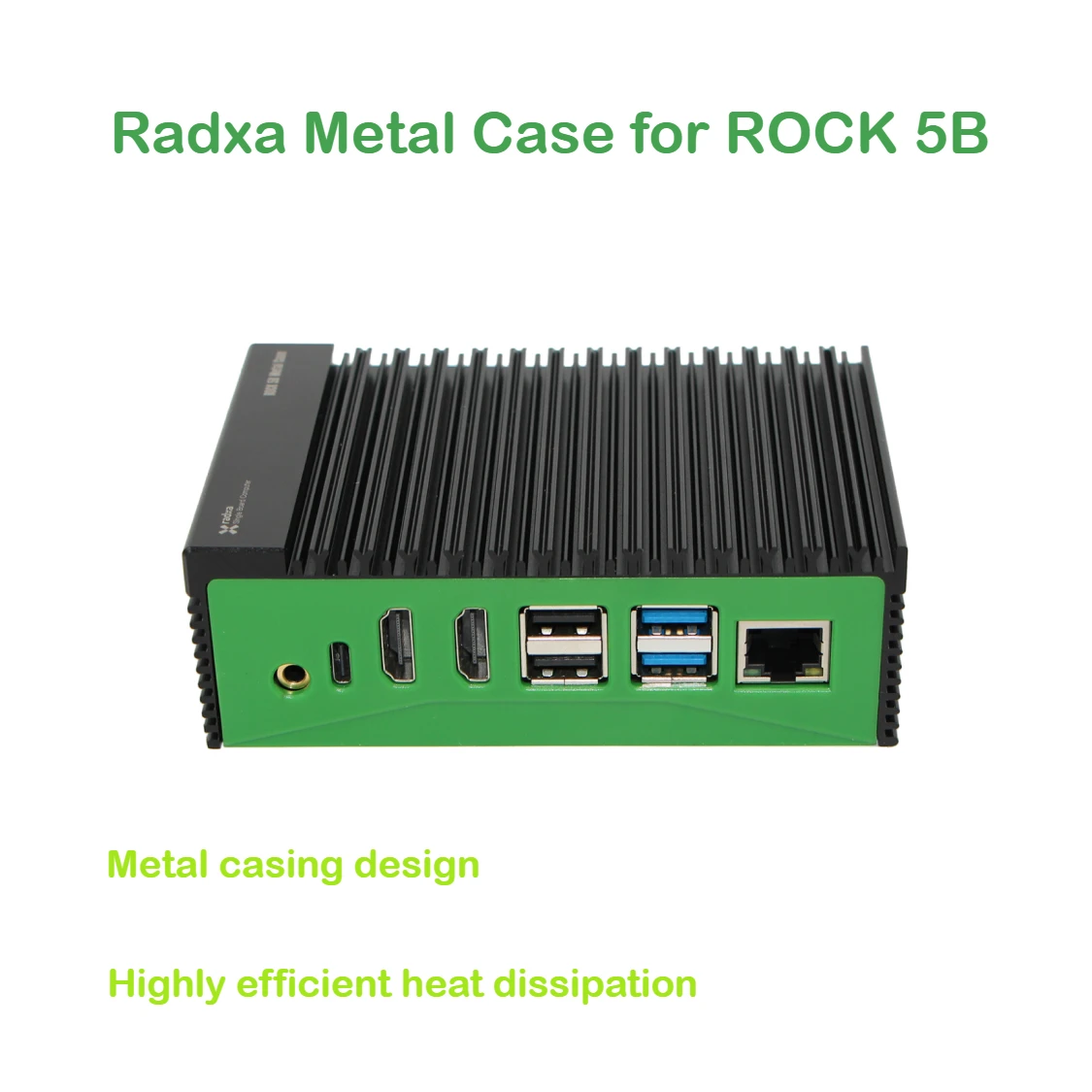 Radxa ROCK 5B Metal Heat Sink Housing Aluminum Housing Efficient Heat Dissipation Easy To Install
