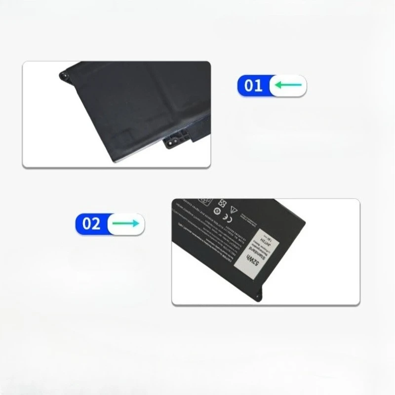 بطارية كمبيوتر محمول عالية الجودة 7.6 فولت JHT2H لسلسلة Dell Latitude 7310 7410 Latitude 7410 Chromebook Enterprise