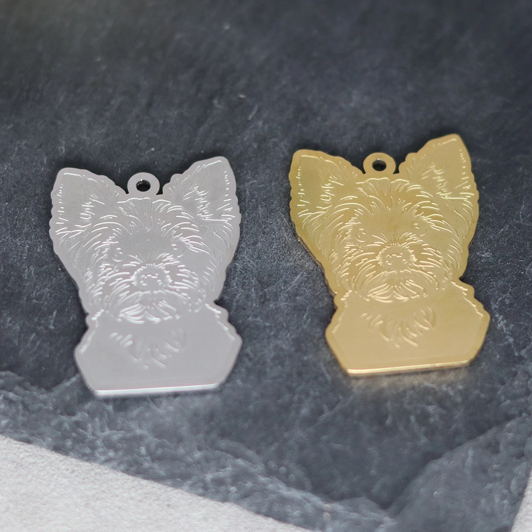 2pcs Yorkshire Terrier Charm F - огляд і ціна Jewelry Making Yorkshire