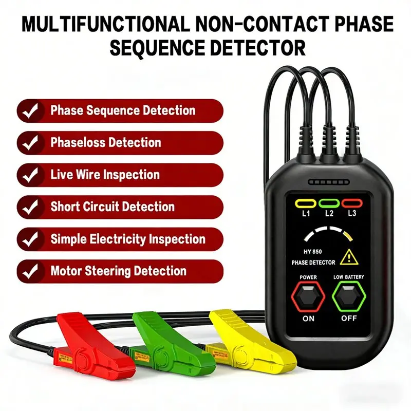 ABXF-Non-Contact Phase Sequence Detector Motor Rotation Finder AC70-1000V
